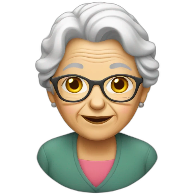 old lady emoji