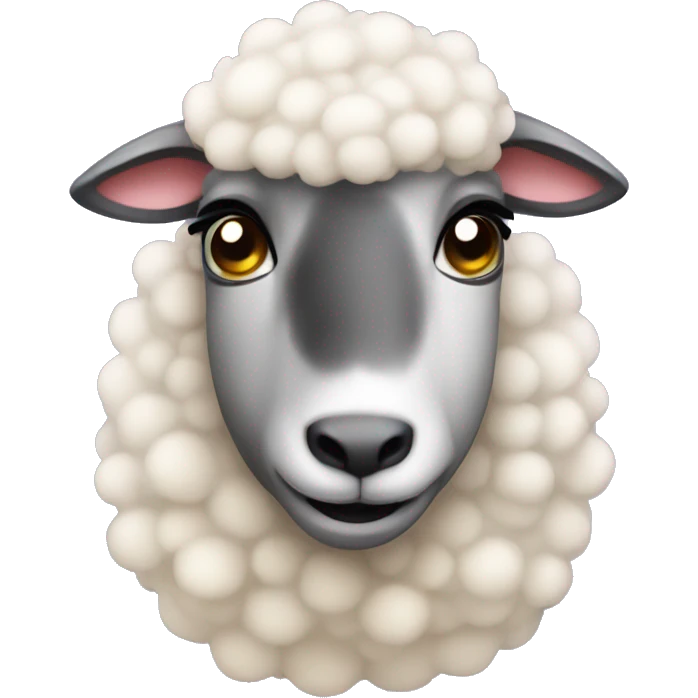 Sheep coquette emoji