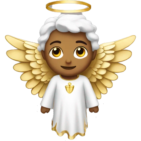 angel with gold wings emoji