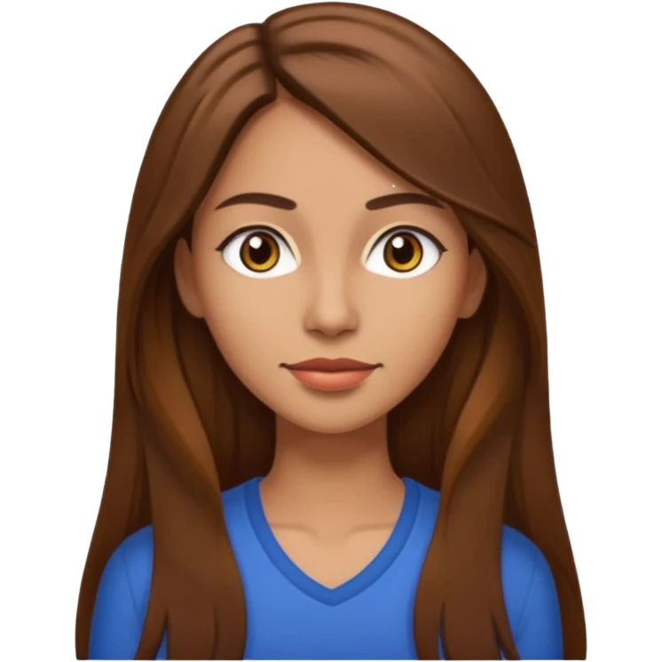 A tall, slender Latina with long brown hair emoji