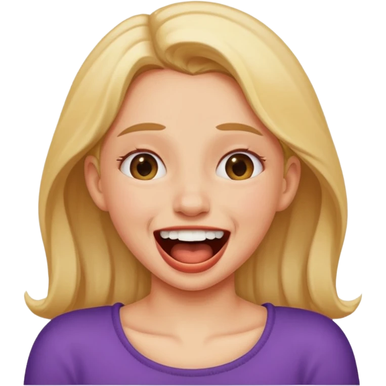 girl choking next while laughing emoji