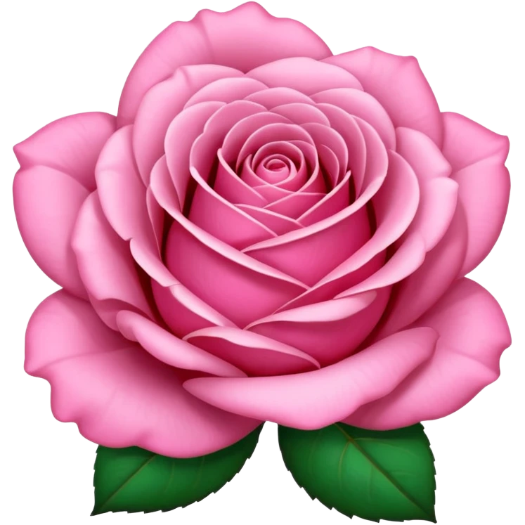 Pink rose emoji