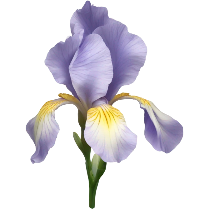 pale Iris flower emoji