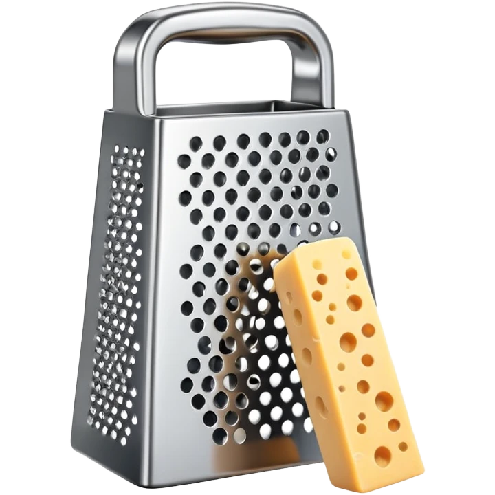 Cheese grater with grated cheese emoji