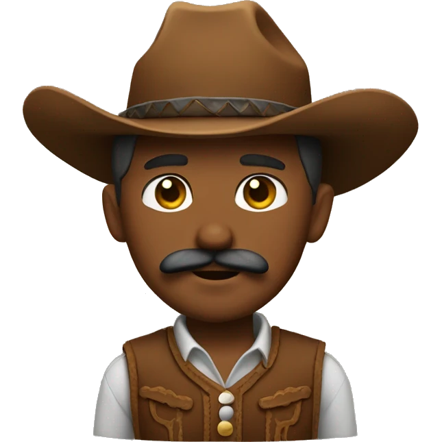 Cowboy with a mustache emoji