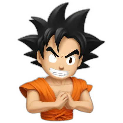 does goku clean nuts? emoji