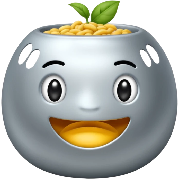 Un tamis avec des trous pour tamiser des baies de Sichuan emoji