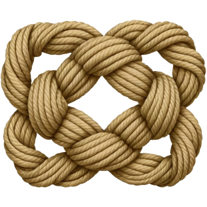 Rope Knot – decorative Shibari knot. emoji
