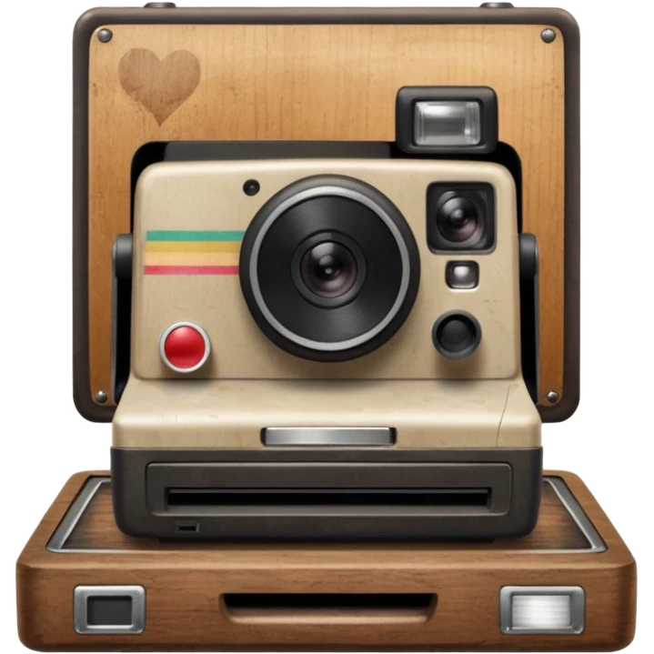 board with polaroid photo emoji