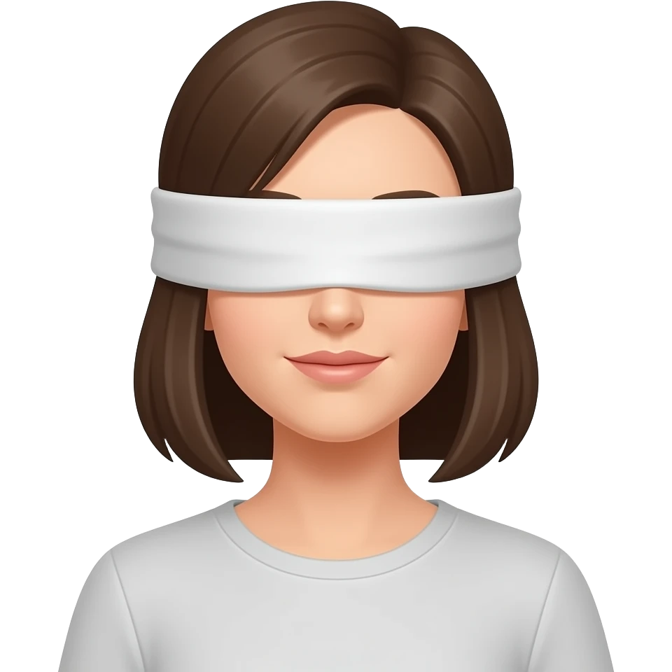 Blindfolded woman emoji