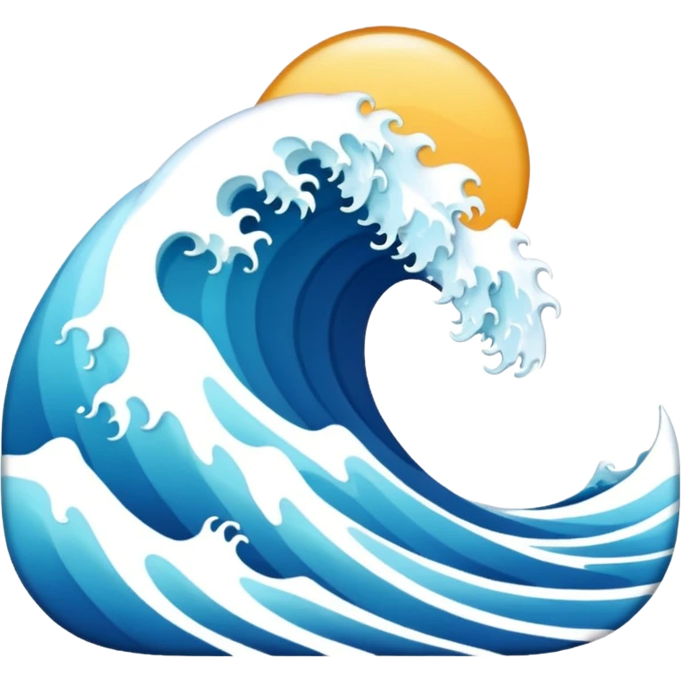 Light blue waves emoji