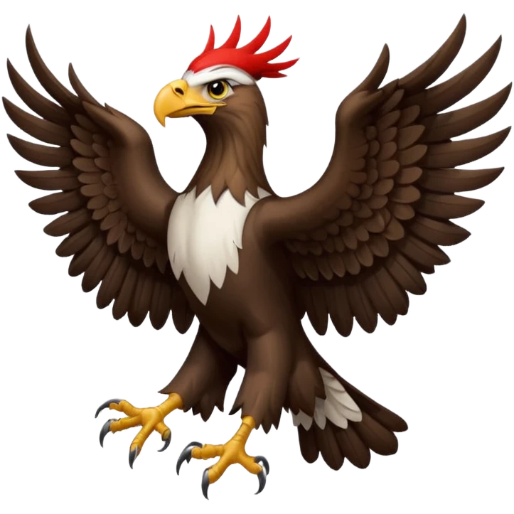 albanian eagle as handsymbol emoji