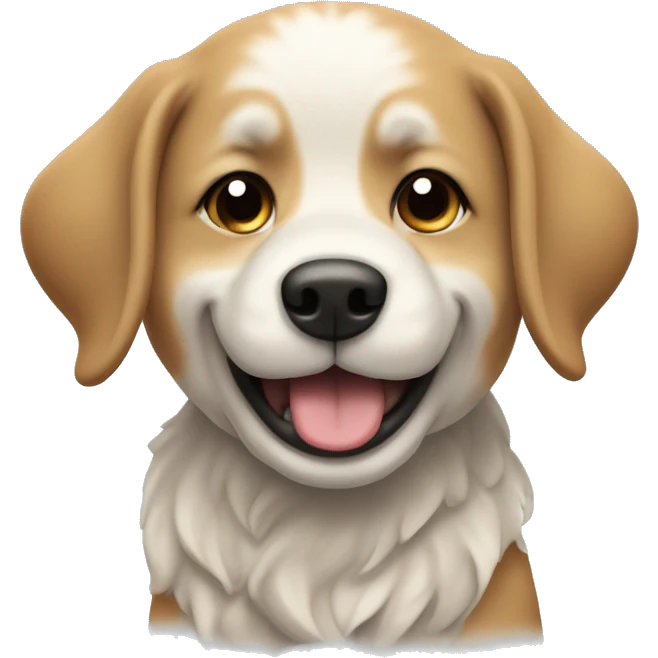 cachorro comendo no frio dançando na montanha  emoji