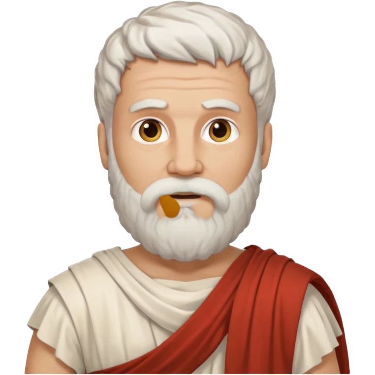 white ancient greek man with beard emoji