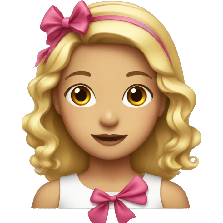 girl wearing a bow emoji