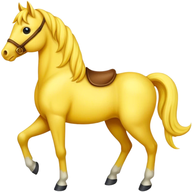 yellow horse emoji