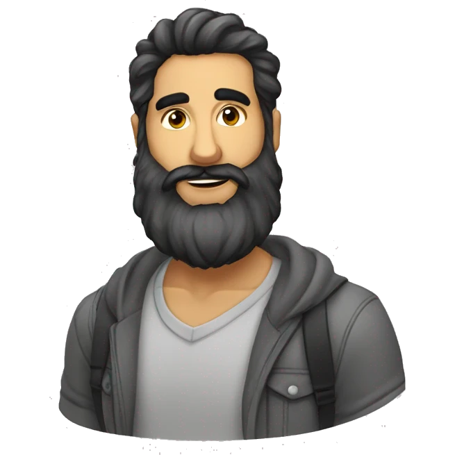 um pastore careca e com barba  emoji