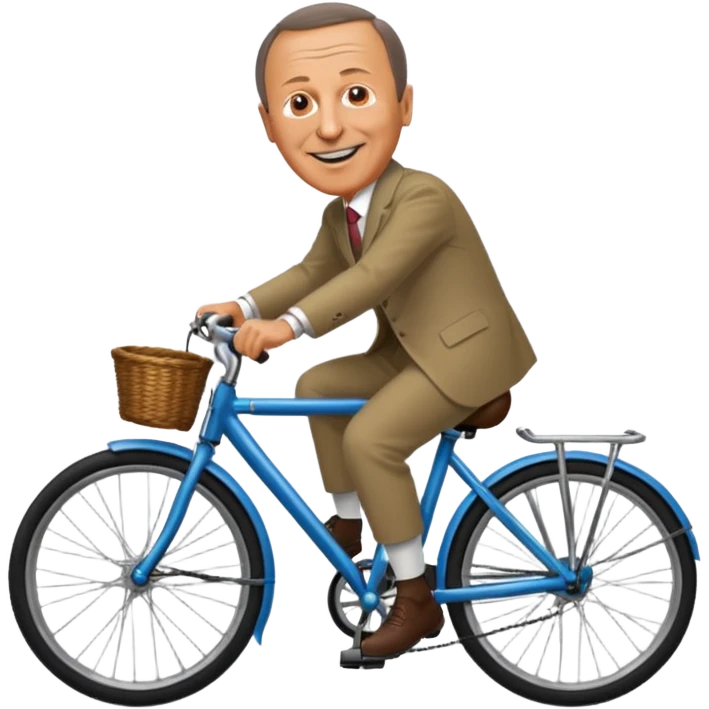 Bisiklet süren Erdoğan  emoji