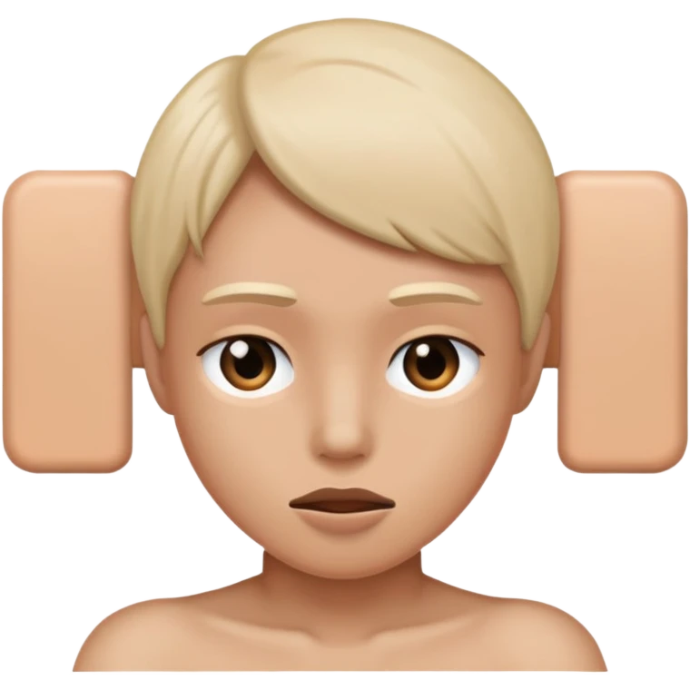 🧍‍♀️this emoji but naked and censored  emoji