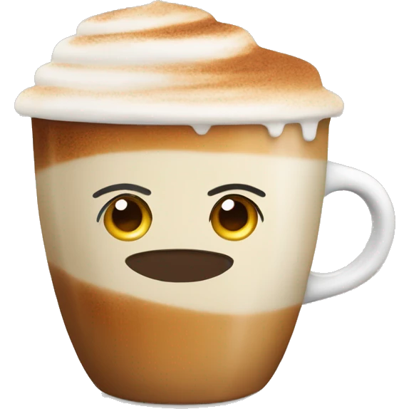 Latte with cinomon  emoji