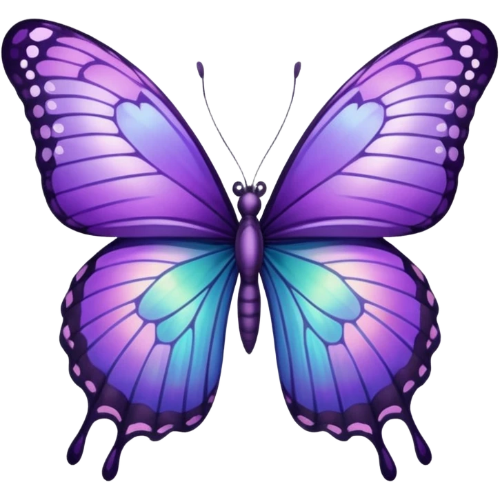 Purple butterfly emoji