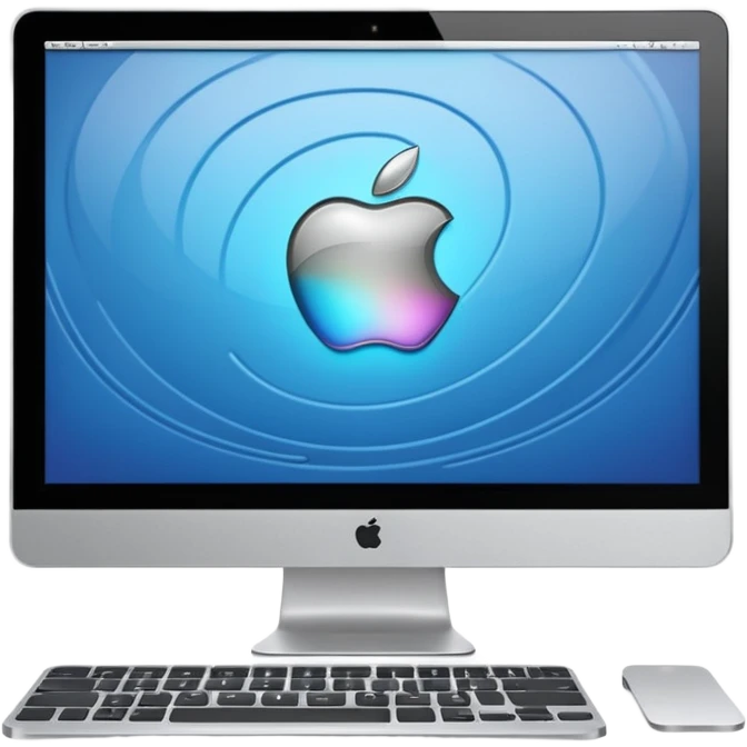 3D mac computer emoji