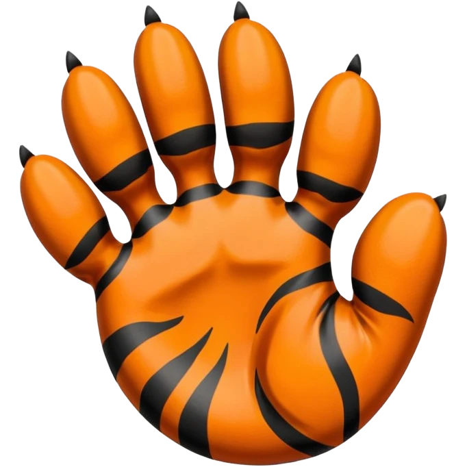 horanghae tiger paw that bent a little  emoji