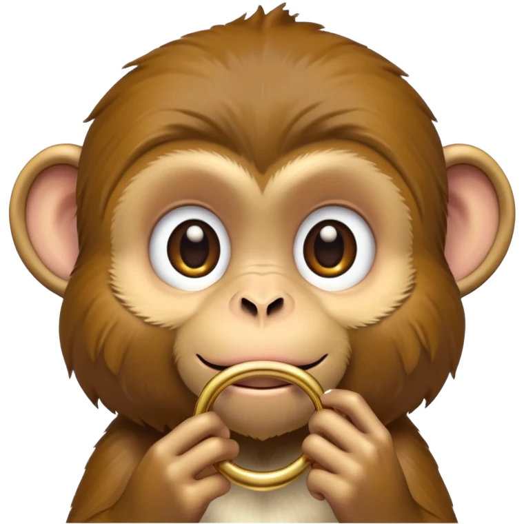 monkey holding a ring emoji