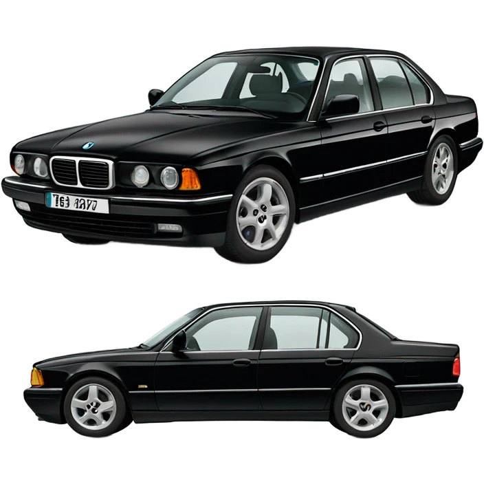 Black E38 750iL emoji