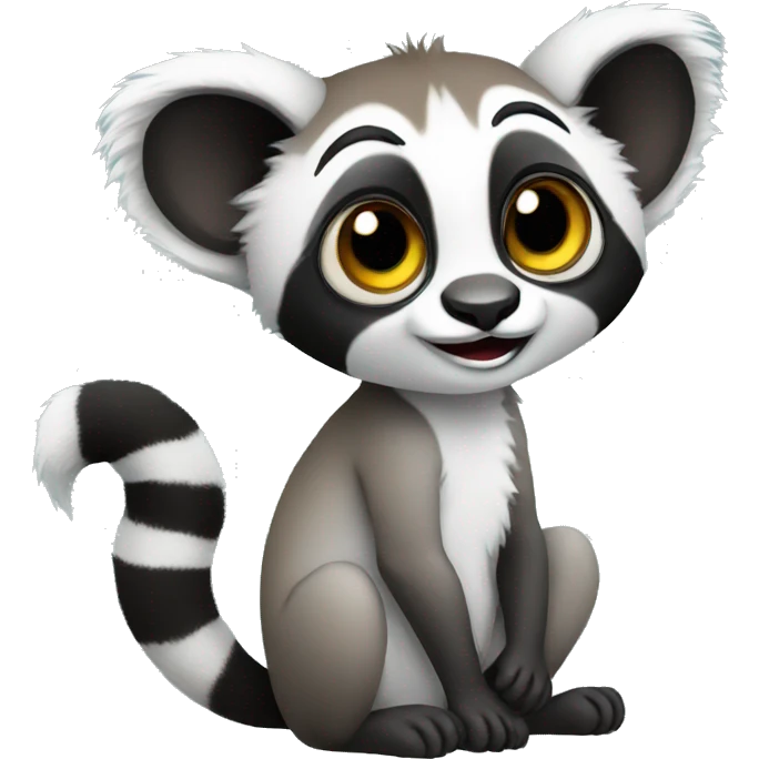 cute lemur emoji