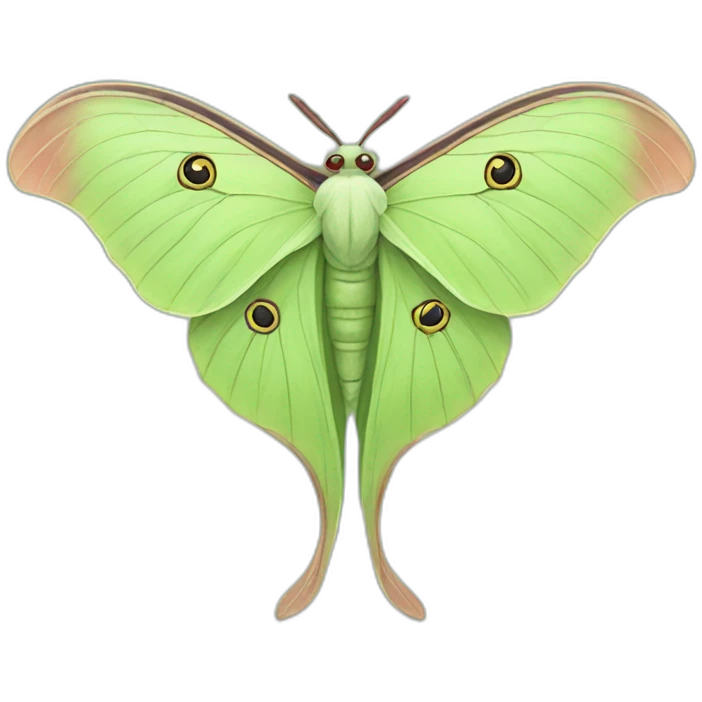 Luna moth emoji