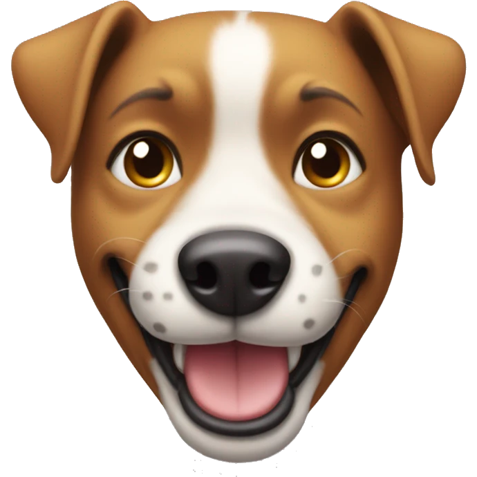 dog with smily sill face emoji