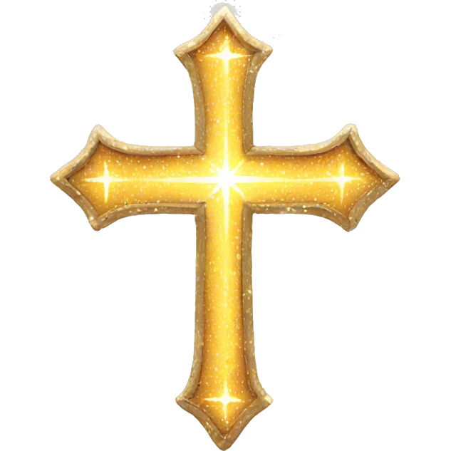Sparkling cross emoji