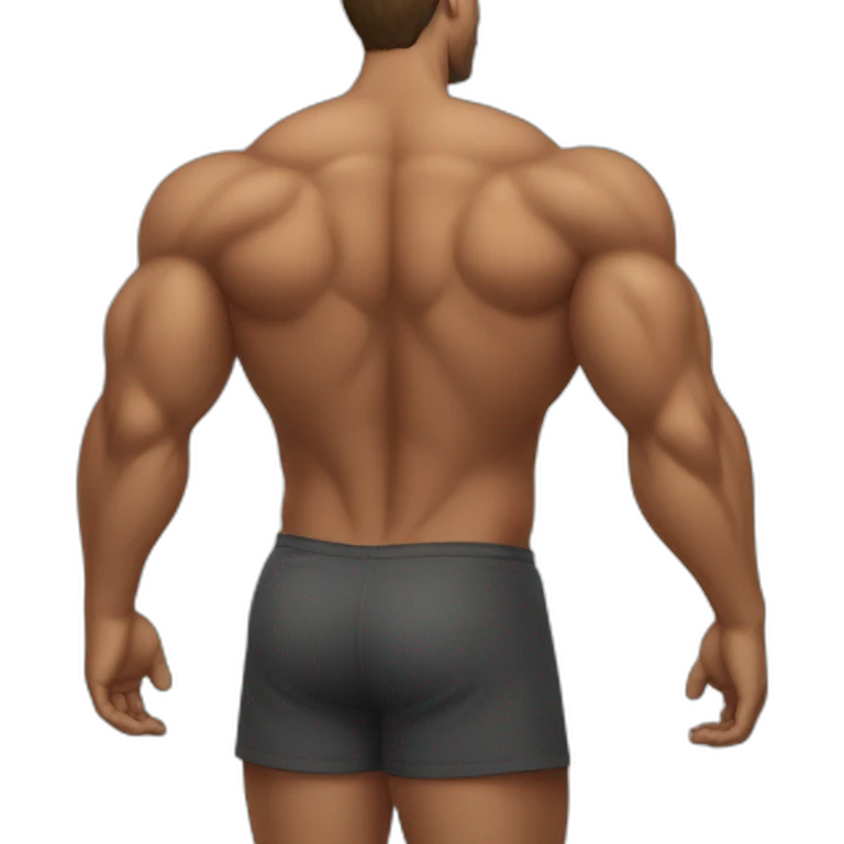 man with big lats emoji