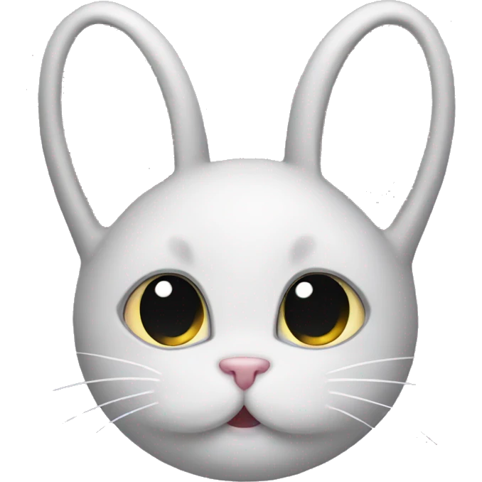 kitten face with bunny ears emoji