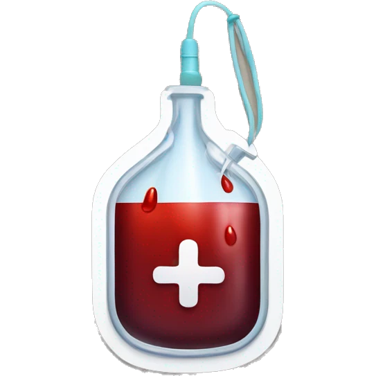 Transfusion blood bag emoji