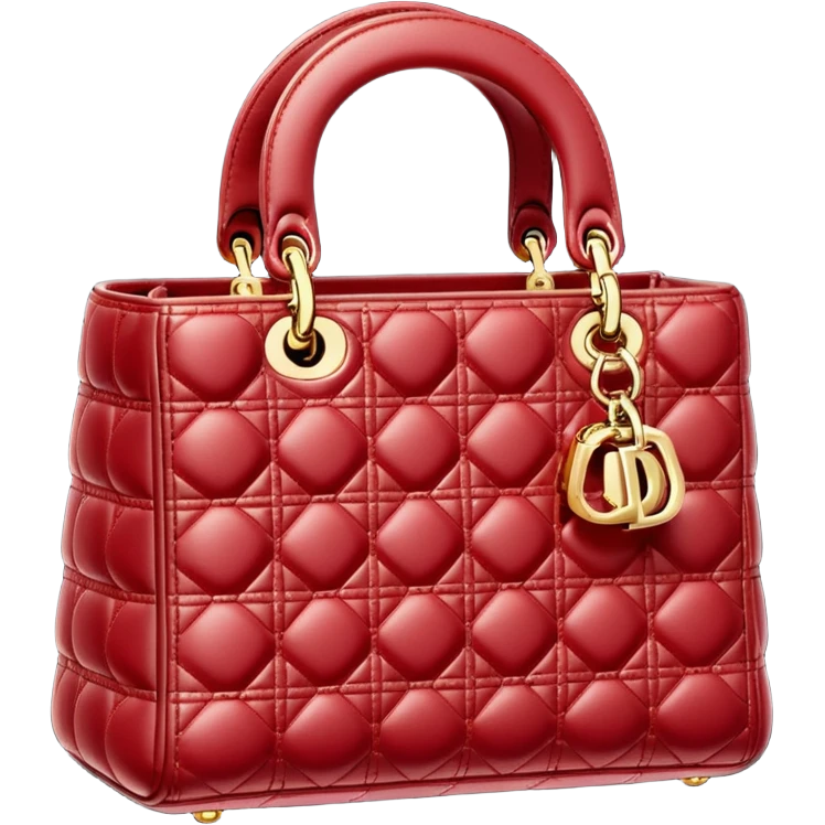 lady dior dark red bag emoji