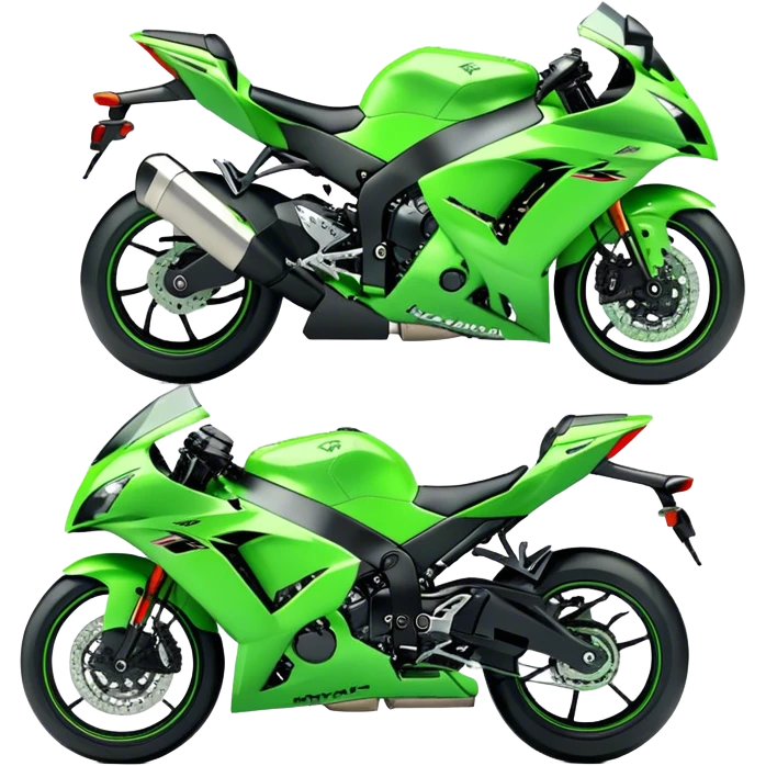 Kawasaki Ninja (Sportbike) - Kawasaki Ninja ZX-10R (Model Year: 2022) (Iconic colour: Green) emoji