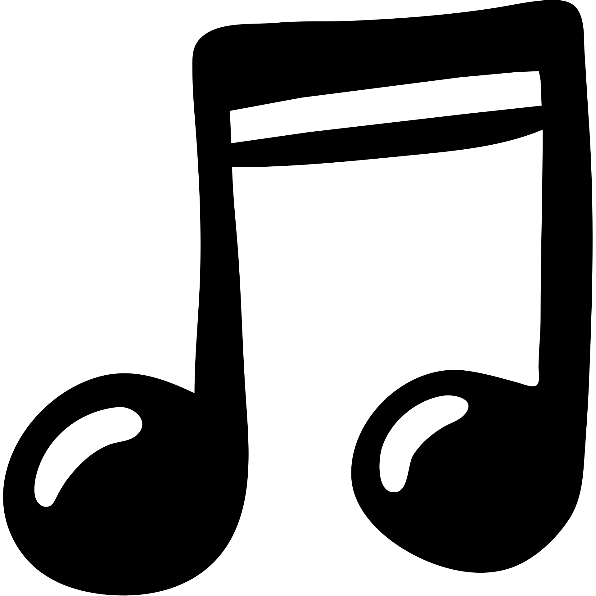 music icon square shape hand drawn black outline emoji