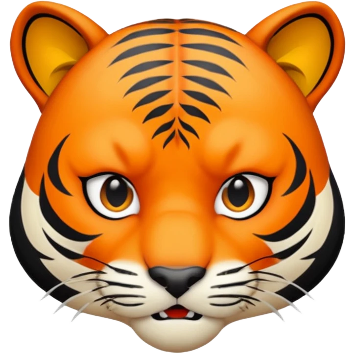 derpy tiger face from kpop demon hunters emoji
