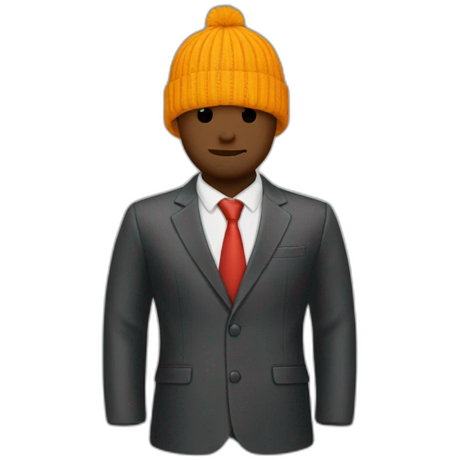 beanie suit emoji