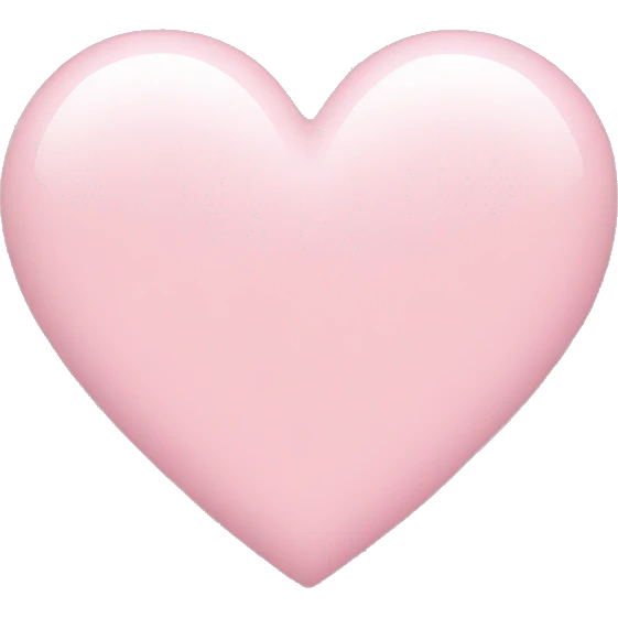 light pink heart emoji
