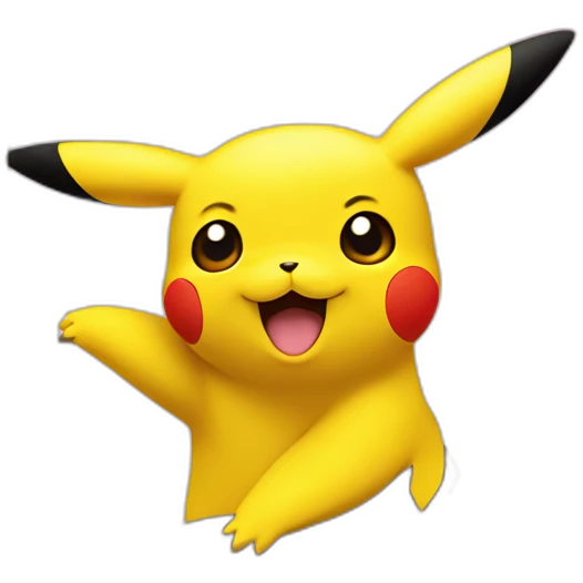 Pikachu in a tree emoji