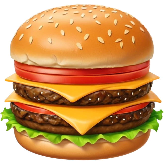 Texto de diga Just burger  emoji