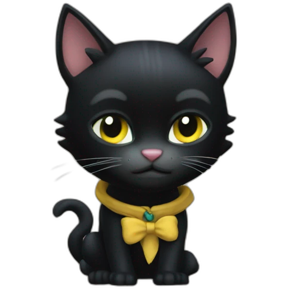 Chat noir animal crossin emoji