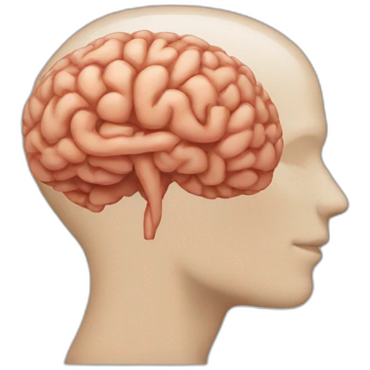 The brain is in the back emoji emoji