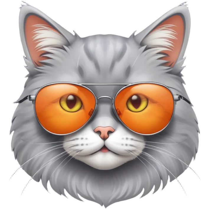 Cat wearing sunglasses emoji