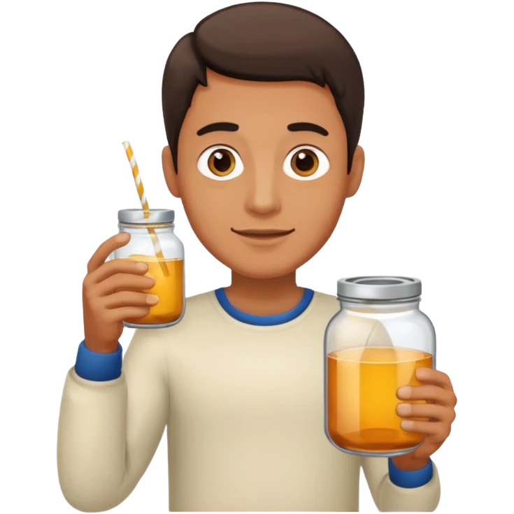  man People Holding Jar emoji