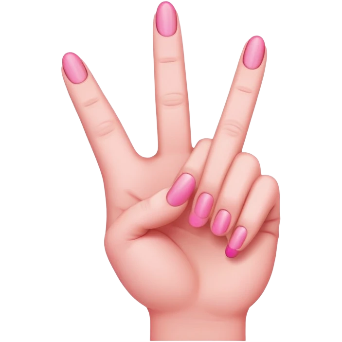 pink middle finger emoji