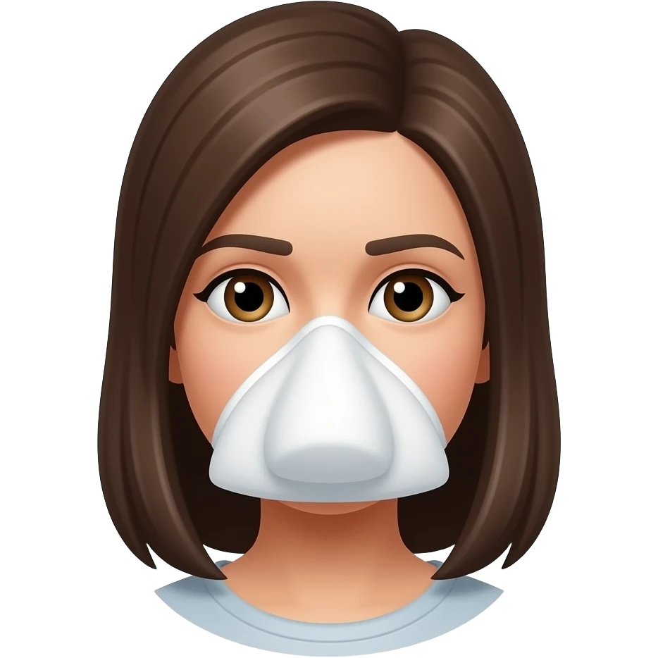 female stuffy nose emoji